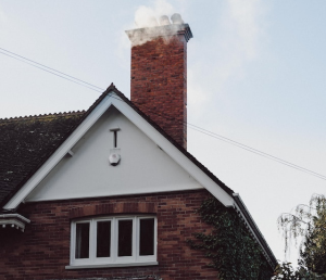 Closeup of a top-quality chimney