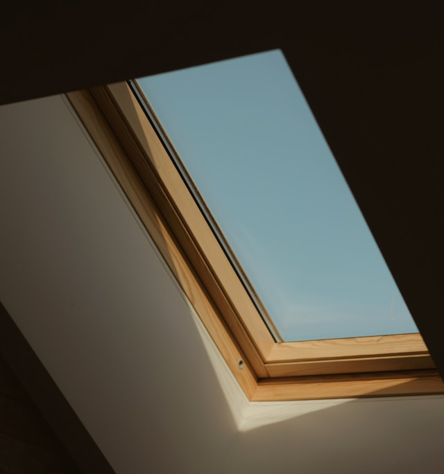 A house with a skylight