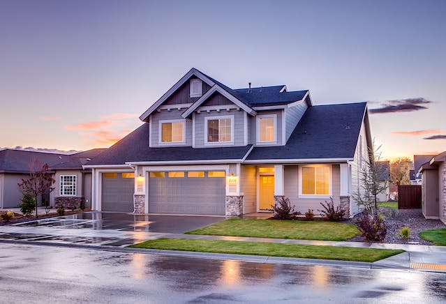 A house with an energy-efficient roof