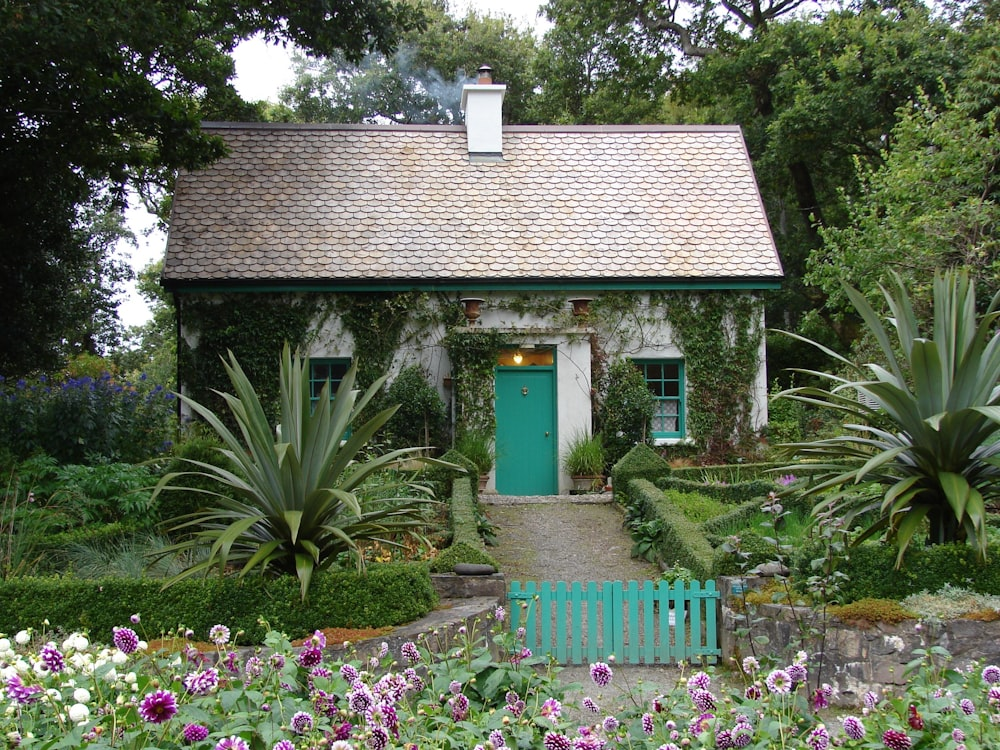 An aesthetic house with a chimney